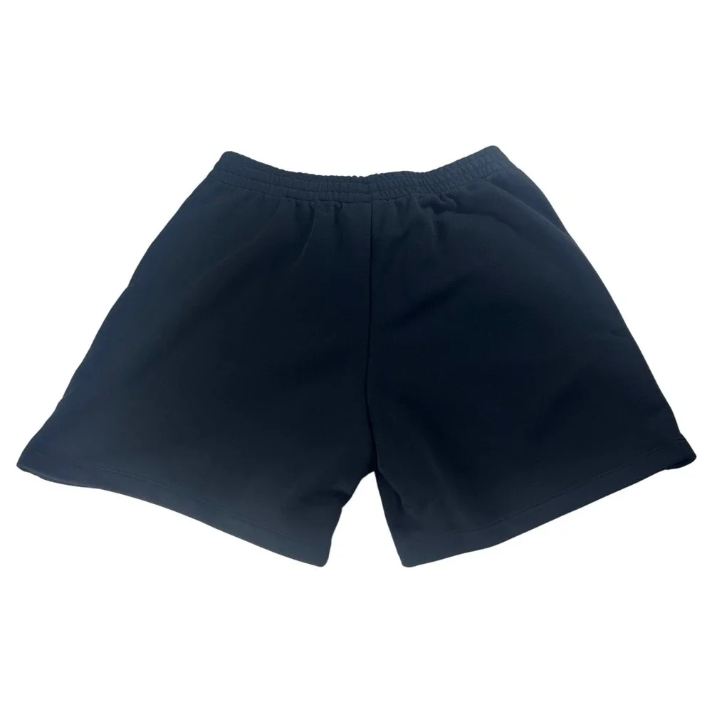 adidas Originals Black Athletic Shorts with White Trefoil Logo